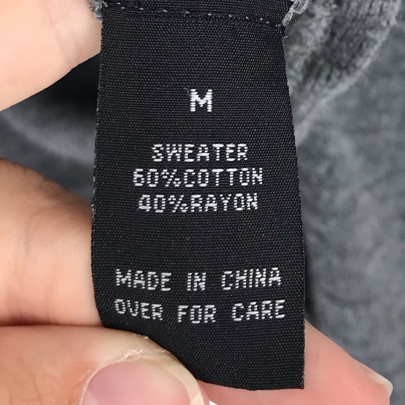 AGB Grey Poncho Cape Cowell Neck Top Size M - Picture 6 of 8